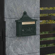 Vidaxl wandgemonteerde brievenbus met opslag groen 40,5 x 16 x 45 cm