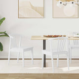 Vidaxl eetkamerstoel 2 st massief rubberhout wit 51 x 61 x 80,5 cm