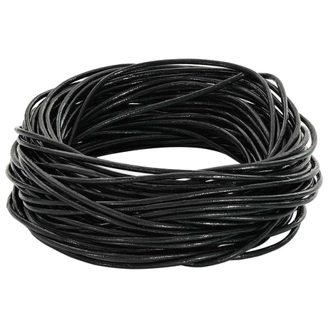 Vidaxl leren koord 1 zwart ø2 mm x 10 m leer