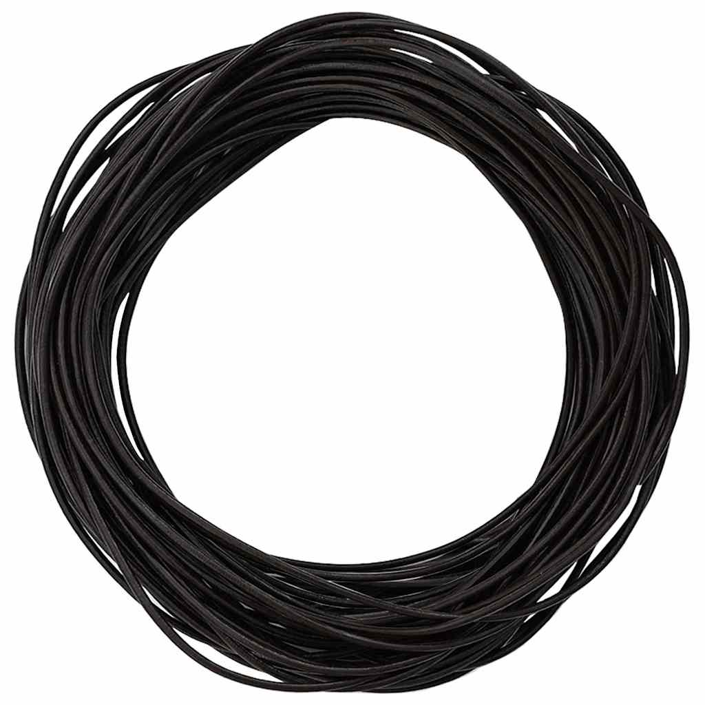Vidaxl leren koord 1 donkerbruin ø1 mm x 50 m leer