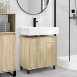 Vidaxl badkamer waskom sonoma eiken 60 x 35 x 60 cm bewerkt hout