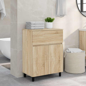Vidaxl badkamer waskom sonoma eiken 60 x 35 x 80 cm bewerkt hout