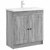 Vidaxl badkamer onder wastafel kast grijs sonoma 56 x 37,5 x 81 cm