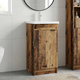 Vidaxl badkamermeubel met wasbak oud hout 42 x 40 x 84,5 cm