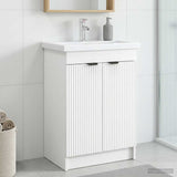 Vidaxl badkamer onder wastafel kast wit 78,5 x 37,5 x 81 cm