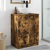 Vidaxl badkamermeubel met wasbak gerookt eiken 54 x 35 x 83 cm