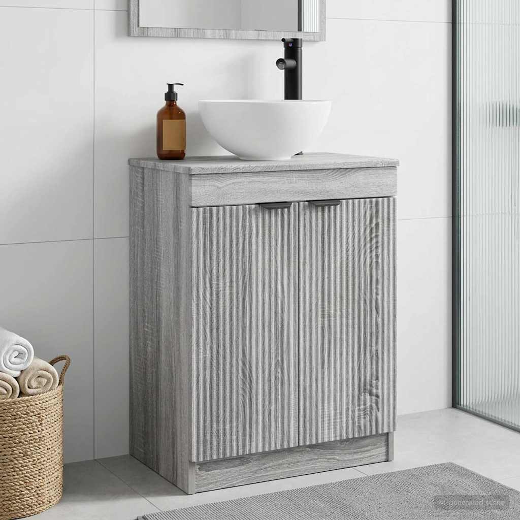 Vidaxl badkamermeubel met wasbak grijs sonoma 54 x 35 x 83 cm