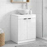 Vidaxl badkamerkast hoogglans wit 54 x 41 x 70 cm bewerkt hout