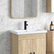 Vidaxl badkamer waskom mat zwart 61 x 40 x 16,5 cm metaal