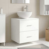 Vidaxl wandgemonteerde wastafel vanity wit 49,5 x 35 x 63 cm