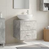 Vidaxl wandgemonteerde wastafelmeubel betongrijs 49,5 x 44,5 x 66,5 cm