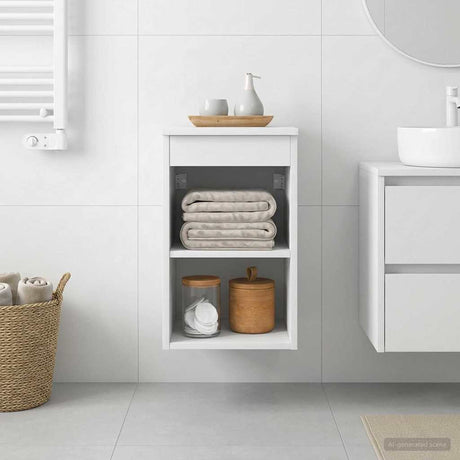 Vidaxl badkamerkast tussenin wit 30 x 41 x 50 cm bewerkt hout