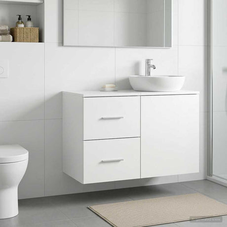Vidaxl badkamerkast tussenin wit 30 x 41 x 50 cm bewerkt hout