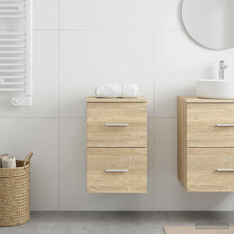 Vidaxl badkamerkast tussenin sonoma eiken 30 x 41 x 50 cm bewerkt hout