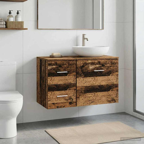 Vidaxl badkamerkast tussenin artisanaal eiken 30 x 41 x 50 cm
