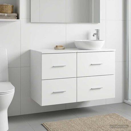 Vidaxl badkamerkast tussenin wit 30 x 44,5 x 50 cm bewerkt hout