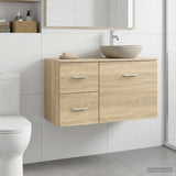 Vidaxl badkamerkast tussenin sonoma eiken 30 x 44,5 x 50 cm