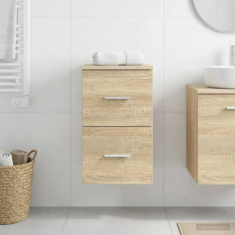 Vidaxl badkamerkast tussenin sonoma eiken 30 x 44,5 x 50 cm