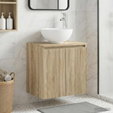 Vidaxl wandgemonteerde wastafelmeubel sonoma eiken 49,5 x 35 x 63 cm