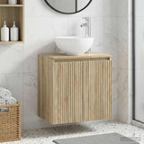 Vidaxl wandgemonteerde wastafelmeubel sonoma eiken 49,5 x 41 x 64,5 cm
