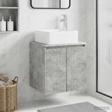 Vidaxl wandgemonteerde wastafelmeubel betongrijs 53 x 35 x 63 cm