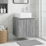 Vidaxl wandgemonteerde wastafelmeubel grijs sonoma 53 x 35 x 63 cm