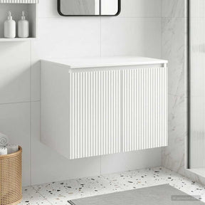 Vidaxl wand gemonteerde badkamerkast wit 62,5 x 44,5 x 50 cm