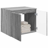 Vidaxl wand gemonteerde badkamerkast grijs sonoma 62,5 x 44,5 x 50 cm