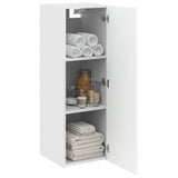 Vidaxl wand gemonteerde badkamerkast hoogglans wit 33 x 34,5 x 60 cm