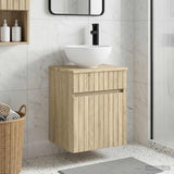 Vidaxl wandgemonteerde wastafelmeubel sonoma eiken 39 x 41 x 64,5 cm
