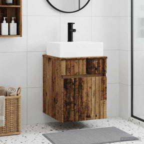 Vidaxl wandgemonteerde wastafel oud hout 39 x 41 x 62,5 cm
