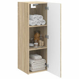 Vidaxl wand gemonteerde badkamerkast sonoma eiken 33 x 34,5 x 100 cm