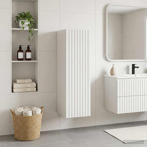 Vidaxl wand gemonteerde badkamerkast wit 33 x 34,5 x 60 cm