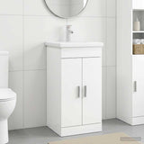 Vidaxl badkamermeubel met wasbak wit 42 x 40 x 84,5 cm bewerkt hout
