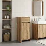 Vidaxl badkamerkast artisanaal eiken 35 x 36,5 x 85 cm bewerkt hout