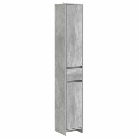 Vidaxl badkamerkast betongrijs 30 x 33 x 190 cm bewerkt hout