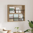 Vidaxl tijdschrift rek artisan eiken 80 x 12 x 70 cm bewerkt hout