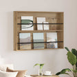 Vidaxl tijdschrift rek artisan eiken 100 x 12 x 70 cm bewerkt hout
