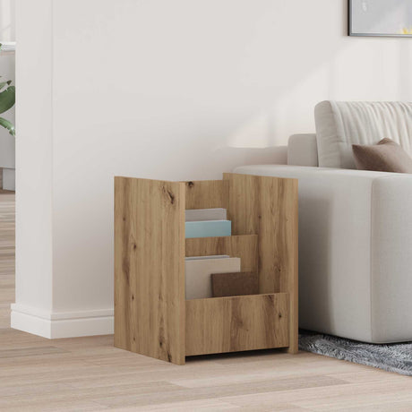 Vidaxl tijdschrift rek artisan eiken 35 x 35 x 45 cm bewerkt hout