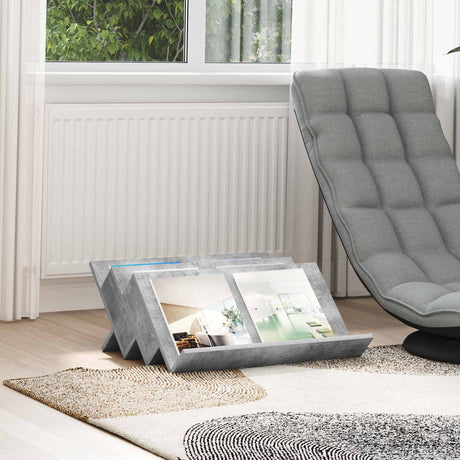 Vidaxl tijdschrift rek concerte grijs 65 x 53 x 28,5 cm bewerkt hout