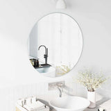 Vidaxl wandspiegel rond ø 70 cm gehard glas