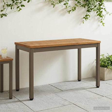 Vidaxl tuinbank 80,5 x 35 x 45 cm massief acaciahout rechthoekig