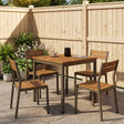 Vidaxl tuindiner tafel natuurlijk en koffie 60 x 60,5 x 75 cm