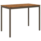 Vidaxl tuinbar tafel naarden natuurlijk en koffie 141 x 80,5 x 105 cm