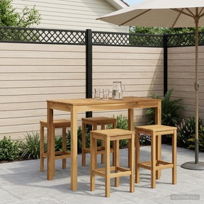 Vidaxl tuinbar tafel wit 108,5 x 55 x 105 cm massief acaciahout