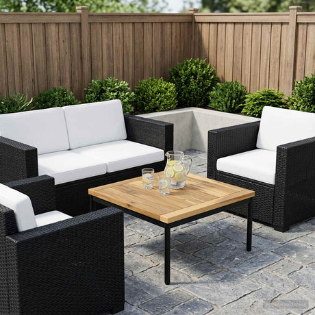 Vidaxl tafelblad 48,5 x 49 x 2 cm rechthoekig massief acaciahout wit