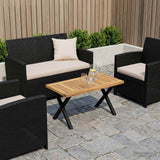 Vidaxl tafelblad 60,5 x 30 x 2 cm rechthoekig massief acaciahout wit