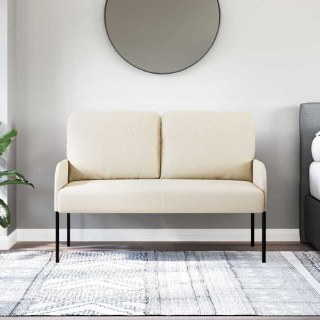 Vidaxl banken met kussen 110cm crème multiplex