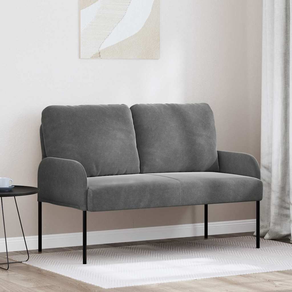 Vidaxl banken met kussen 110cm donkergrijs multiplex