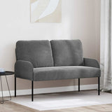 Vidaxl banken met kussen 110cm donkergrijs multiplex